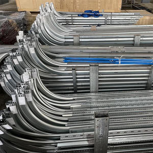 Bán Buôn Giá Rẻ Trượt Thép Không Gỉ Cửa Nhà Để Xe Dọc Ngăn Xếp Theo Dõi Hệ Thống Cong Trượt Cổng Theo Dõi Cho Cửa Nhà Để Xe - Product Image 6