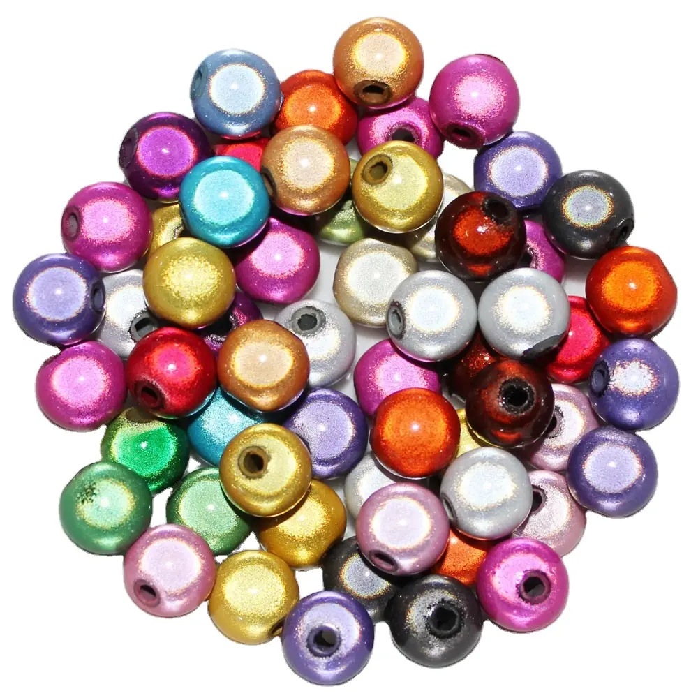 Perles miracles d'illusion en acrylique de couleurs mélangées en gros de 4mm à 20mm de diamètre pour la fabrication de bijoux de bracelet et de collier