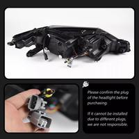 Kit de Phares LED Améliorés avec Feux de Jour DRL, Feux de Signalisation et Lentille de Projecteur, Compatible Plug-and-Play pour Modification Avant