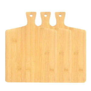 Planche à découper en bambou portable pour le camping en plein air, pour pain, steak, pizza, fromage, couleur bois naturel, style simple - Product Image 3