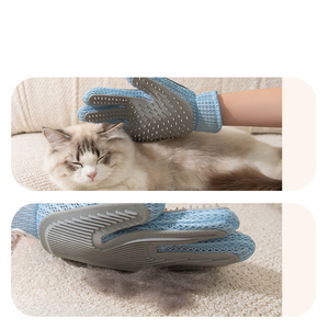 Sikat penghilang bulu hewan peliharaan silikon lipat ramah lingkungan bahan ABS sisir pijat mandi anjing untuk suplemen sampo kucing kucing - Product Image 4