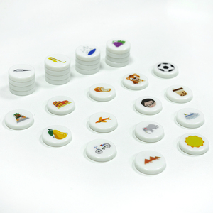 Jetons de <span class=keywords><strong>poker</strong></span> personnalisés en vrac de 27 mm, jetons ronds de couleur unie pour jeux de société et jeux éducatifs pour enfants - Product Image 2