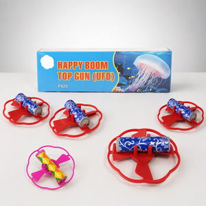 Venta al por mayor P920 Xinlei Happy <span class=keywords><strong>Boom</strong></span> Top Gun UFO Juguete de fuegos artificiales Platillo volador Fuente aérea Efectos mixtos para eventos festivos y fiestas - Product Image 1