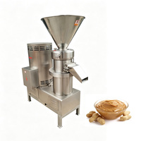 Cashewboter maakmachine met schaarproces voor grote cashewnoten, pinda's, sesamzaadjes en andere noten.
