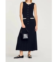 Robe plissée à fleurs Bettergirl 2026 style français à boutonnage simple pour le Ramadan