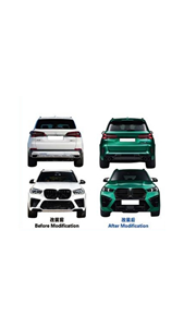 Kit carrosserie Hudes pour X5M F95 2019-2024 LCI avec échappement, pare-chocs à fixation par boulons, haute qualité, ajustement parfait à 100% - Product Image 2