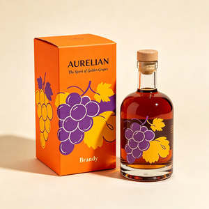 Boîte d'emballage personnalisée certifiée FSC, étui pliable pour <span class=keywords><strong>Calvados</strong></span>, pour une marque d'alcool éco-responsable et le stockage de bouteilles de brandy - Product Image 4