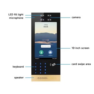 Loạt các căn hộ hệ thống Home an ninh kiểm soát truy cập sản phẩm thông minh Doorbell <span class=keywords><strong>intercom</strong></span> - Product Image 4
