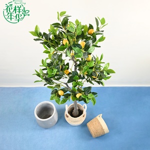 Árbol Artificial de Limón <span class=keywords><strong>y</strong></span> Naranja de 150 cm, Simulación Realista, Plástico Ligero <span class=keywords><strong>y</strong></span> Duradero, Adorno Interior <span class=keywords><strong>para</strong></span> Cafeterías <span class=keywords><strong>y</strong></span> Restaurantes - Product Image 4