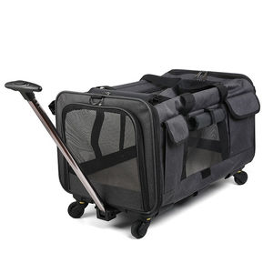 Chariot pour animaux de compagnie portable pour chat, sac à roulettes pivotant détachable pour <span class=keywords><strong>chien</strong></span>, sac de voyage pliable de grande capacité pour chats et chiens - Product Image 6