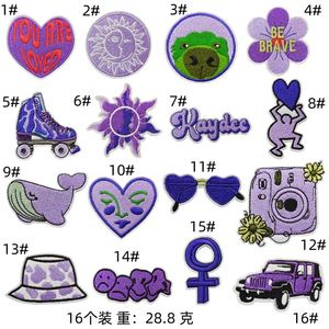 Iron on Embroidered Black Pink Style Mouth Lips Heels CEO Patches for Clothes Bag Decoration - Product Image 5