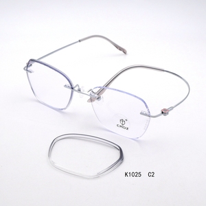 แว่นตา K1025 กรอบโลหะเมมโมรี่ น้ำหนักเบา ทนทาน ทันสมัย ดีไซน์ยืดหยุ่นเพื่อความสบาย - Product Image 6
