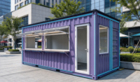 Restaurant mobile, bar et kiosque alimentaire modernes modifiés à partir de conteneurs maritimes