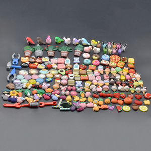 Schattige platte miniatuur versieringen van hars: dieren, schelpen, vogels, planten, gereedschap, fruit, snoep, voedsel, charms voor nagels, ijshoorntjes, cabochons - Product Image 4