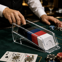 Distributeur de cartes Depu, fournitures spécialisées pour le Texas Hold'em, peut contenir 4 à 6 paquets de cartes, vente en gros