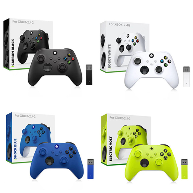For Series Wireless Game Controller with 2.4G Receiver Vibration Motor Supports for One X/S Joystick Audio Jack