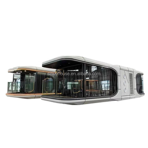 Modern Mobile Capsule Home Module Camping Adventures Silver Tiny Cube House <strong>Vessel</strong> <strong>E7</strong> for Dubai Market - Product Image 1
