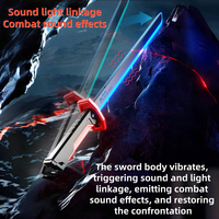 Épée lumineuse de science-fiction, accessoire LED, épée à vaporisation de brume, cosplay pour enfants et adultes, jeu de rôle, cadeau d'Halloween