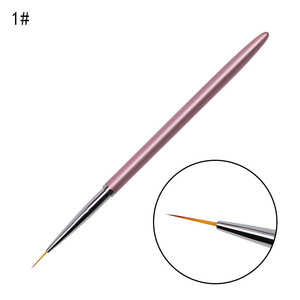 Ensemble de stylos de peinture pour nail art, style classique, pinceau en nylon, liner, forme de poils, manche en plastique durable, outil de manucure pour salon de nail art - Product Image 2
