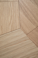 Stocké minimaliste chaud clair grain chêne Design forme parquet plancher en bois hexagone Design parquet en bois à motifs