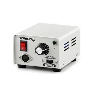 Machine de manucure professionnelle STRONG en acier inoxydable, polisseuse à ongles double embout, repousse-cuticules, outil électrique filaire pour ponçage et polissage - Product Image 5