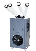 Pendingin Ruangan Portabel 2HP dengan Kompresor dan Refrigeran R-410A, AC Industri 7kW