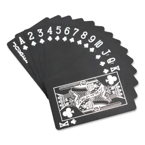 Goedkope Prijs Zilveren Stempelen Poker Kaarten Waterdichte Verpakking Papier Voor Game Ijzeren Doos Speelkaart