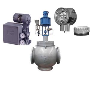 Válvula de Control Neumática DN100 con Posicionador Mecánico Fisher 3582, Válvula Solenoide Tipo Burkert 6213 6281 - Product Image 3