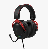 Headset Gaming Komputer Berkabel dengan Pencahayaan RGB Statis, Suara Berkualitas Studio, dan Kontrol Tombol untuk Gamer