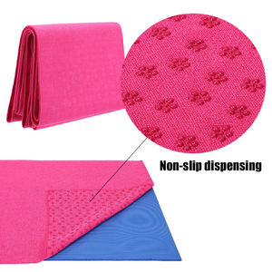 Toallas antideslizantes absorbentes de lujo con impresión personalizada para el sudor con correa de bolsillo, alfombrilla de <span class=keywords><strong>toalla</strong></span> de Yoga para <span class=keywords><strong>mujer</strong></span> con estampado de <span class=keywords><strong>gimnasio</strong></span> de microfibra - Product Image 3