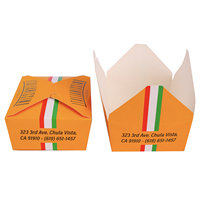 Boîtes de repas en papier de qualité alimentaire personnalisées biodégradables pour les fournitures quotidiennes de mariage, de banquet et de restauration