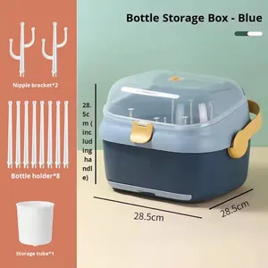 Boîte de rangement pour biberon en plastique anti-poussière avec une capacité de 10 à 20 litres - Product Image 6