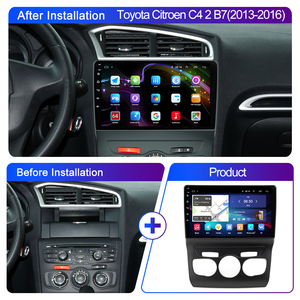 10.1 "Android 12 autoradio pour <span class=keywords><strong>Citroen</strong></span> C4L 2013-2016 Autoradio voiture stéréo Carplay Android Auto GPS Wifi Hifi Audio FM <span class=keywords><strong>RDS</strong></span> - Product Image 3
