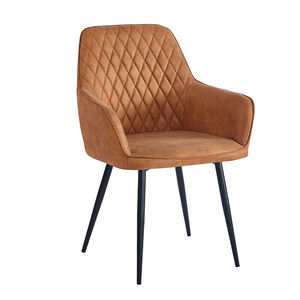 Tan Roze Lederkussens Taupe Bouche Seater Thaddeus Bruine Stoelen Voet Lederen Eetkamerstoel Prijzen - Product Image 1