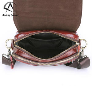 Bolso bandolera de cuero genuino Andong para hombre, estilo casual de negocios, gran capacidad, maletín, bolso cruzado. - Product Image 4