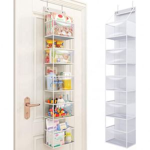 5-Shelf Over-The-Door Organizer with Side Pockets <b>Large</b> Capacity Hanging <b>Storage</b> Organizer for Bedroom Bathroom Nursery Kidroom - Product Image 1