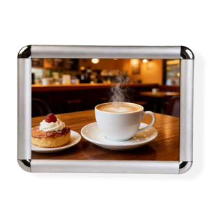 Cornice a scatto in alluminio da 25 mm <span class=keywords><strong>per</strong></span> poster, struttura a scatto, design da parete <span class=keywords><strong>per</strong></span> <span class=keywords><strong>negozi</strong></span> a catena e uso interno aziendale - Product Image 1