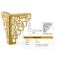 Großhandel Hochwertige moderne Dreieck Möbel Zubehör 130 mm Länge Y-Form Metall Gold Couch Schlafs ofa Beine