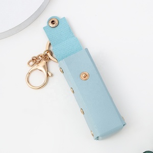 حقائب أحمر شفاه من الجلد الصناعي عالي الجودة، حقيبة صغيرة لتخزين المكياج، حقائب مستحضرات تجميل عصرية للنساء - Product Image 3