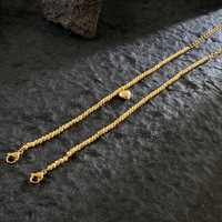 Bracelet en acier inoxydable plaqué or 18 carats avec perles et chaîne réglable, résistant au ternissement et à l'eau, bijoux en gros pour femmes