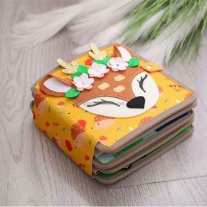 Juguete en Oferta para Bebés y Niños, Libro Sensorial de Fieltro con Diseño de Ciervo 3D, Tablero de Actividades de Fieltro para Niños y Niñas de 3 a 6 Años - Product Image 3