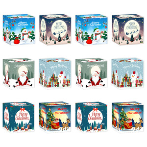 Nouvelles décorations de boîtes cadeaux de Noël, clips pour bonbons et friandises en forme de bonhomme de neige, emballages en papier pour cadeaux, fournitures pour fêtes - Product Image 6