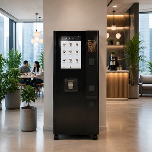 Máquina Expendedora de Café JK88, de Grano a Taza, con Leche Fresca Recién Molido, Refrigerador de Leche y Conexión a Agua, para Oficina o <span class=keywords><strong>Restaurante</strong></span> - Product Image 5