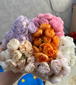 Fantaisie 27 têtes hybride thé Rose Bouquets floraux événements de mariage fête de noël décoration de la maison fleur artificielle - Product Image 1