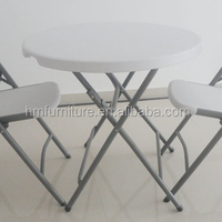 Ensemble table et chaise de barbecue pliante ronde au design moderne mobilier de maison ou d'hôtel pour atelier d'appartement de l'usine chinoise