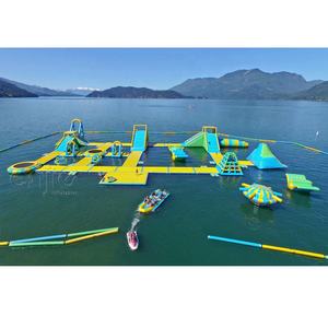 2024 parc aquatique de sports d'eau de <span class=keywords><strong>mer</strong></span> pour adultes et enfants/parc aquatique gonflable de conception de toboggan - Product Image 1