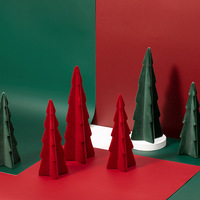 Céramique rouge/vert décoration de sapin de noël décoration de bureau ornements de noël luxe