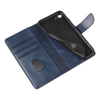Funda de Teléfono Tipo Cartera de Cuero PU para iPhone 8/7/SE3/SE2 - Funda con Soporte, 3 Ranuras para Tarjetas, Cierre Magnético y Carcasa Antigolpes