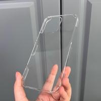 Coque de protection transparente rigide en PC anti-traces de doigts, semi-encollée, personnalisable, anti-chute, pour iPhone 17 (base simple)