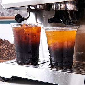 Gobelet en plastique transparent résistant aux fuites avec couvercle, gobelets en plastique personnalisés réutilisables pour le café froid - Product Image 6